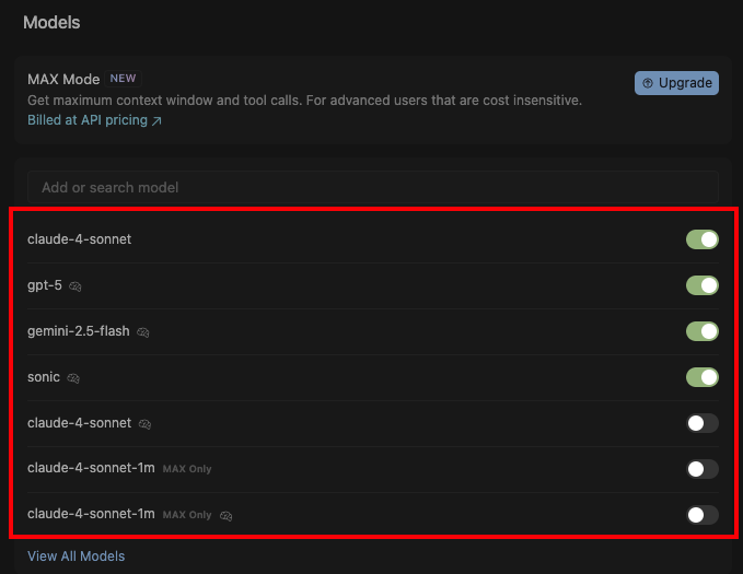 Cursor Settings