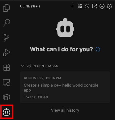 Cline in VS Code